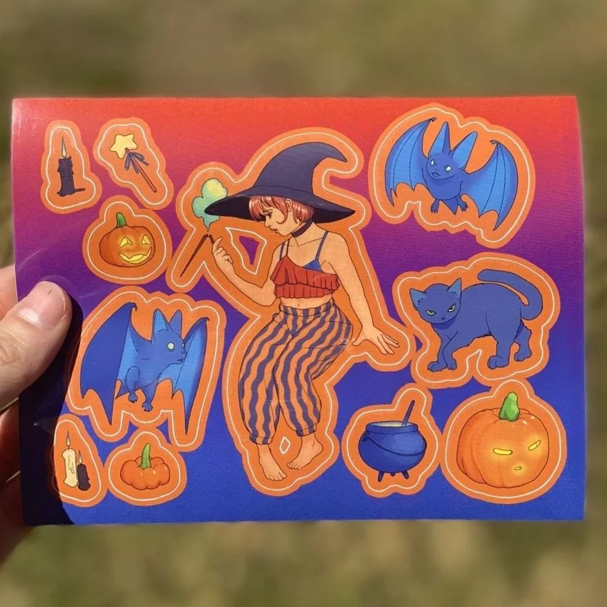 Spooky Season Sticker Sheet — Sam Rey Brown